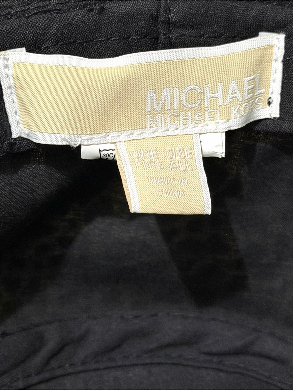Michael Kors Black and White Spot Print Bucket Hat - Picture 6 of 8
